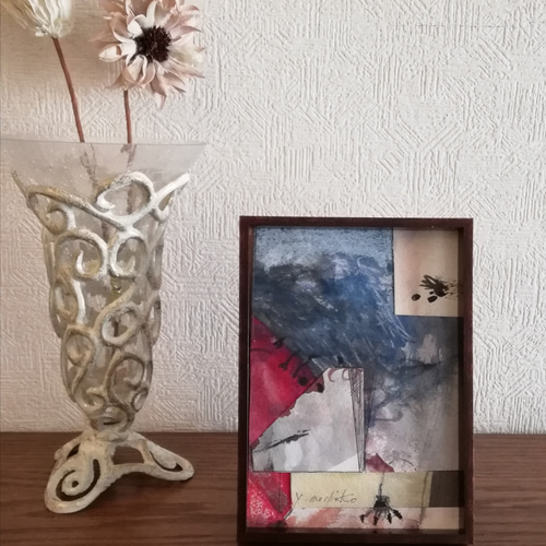 水彩画原画額絵》コラージュ・インテリア 絵画 Matiere 通販 15241706