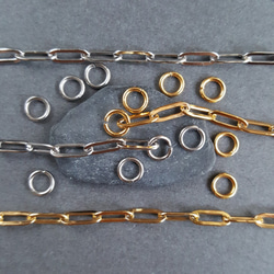 [40pcs] サージカル ステンレス マルカン φ0.8mm 金属アレルギー対応 3枚目の画像