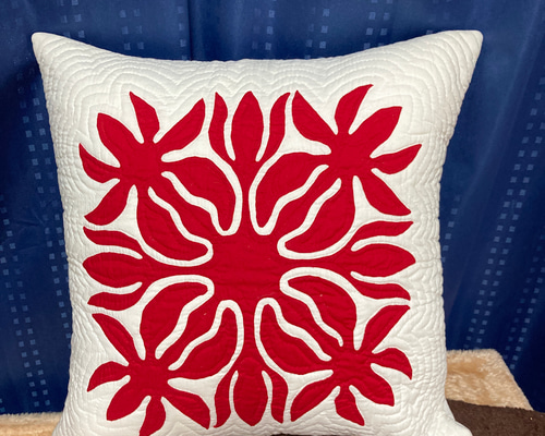 ハワイアンキルト クッションカバー クッション・クッションカバー