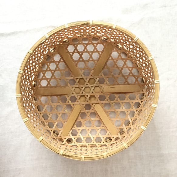 【受注制作】竹細工茶碗かご　大型 4枚目の画像