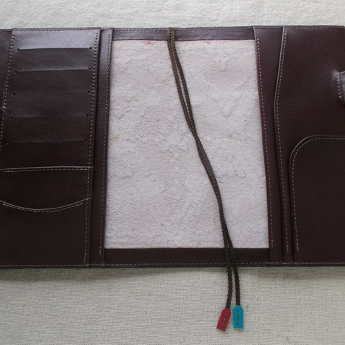 ほぼ日手帳仕様 B6サイズレザー手帳カバー 刻印＆拭き染め 手帳