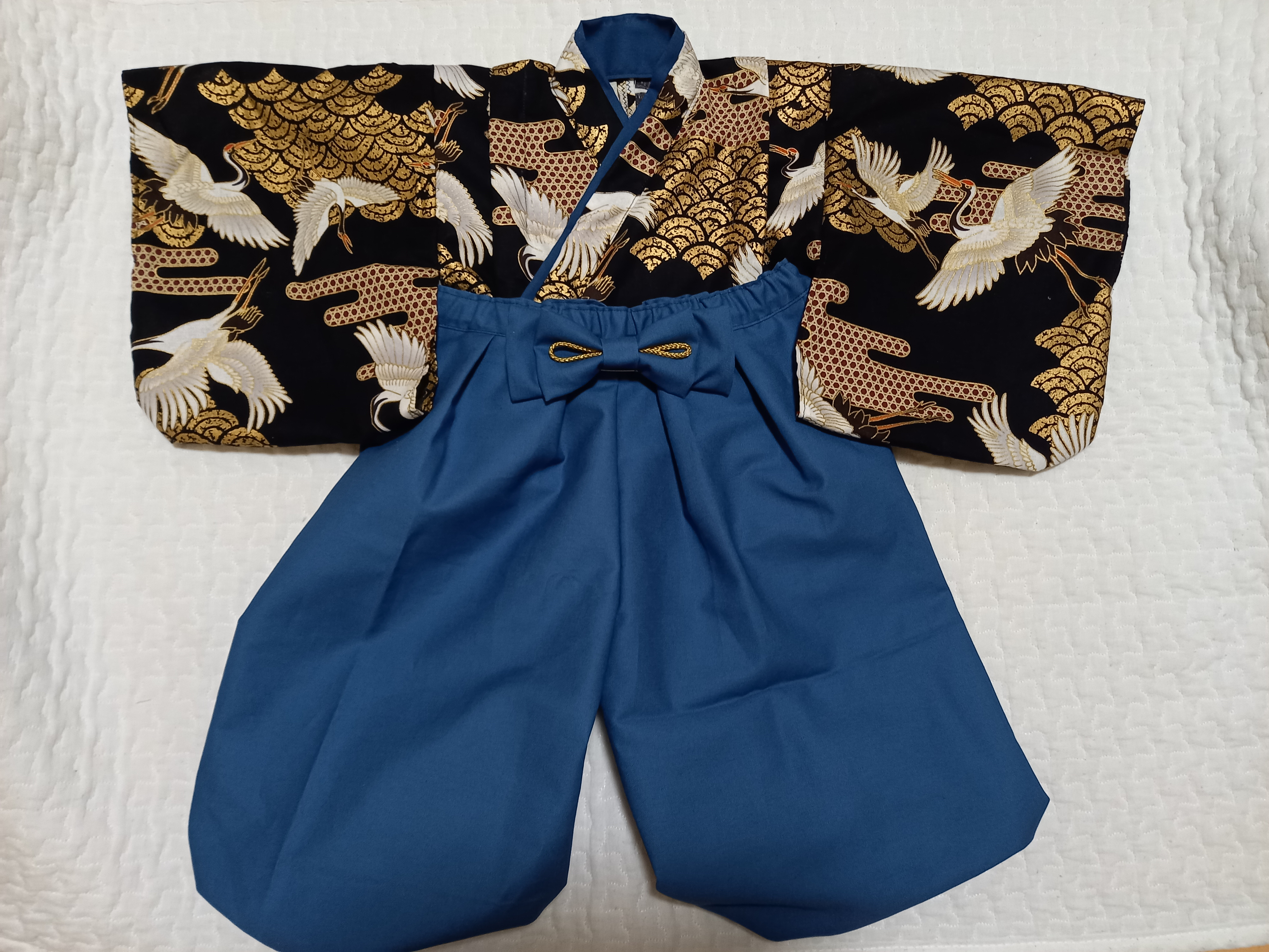 ベビー袴70~80 お食い初め　100日祝い　こどもの日　お正月　兜