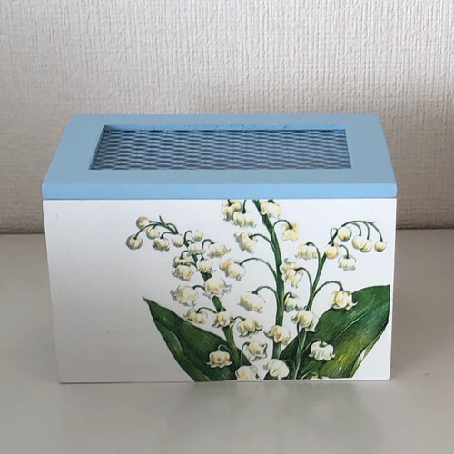 受注作成 すずらん小物入れ 花柄ボックス スズランフリーボックス 鈴蘭