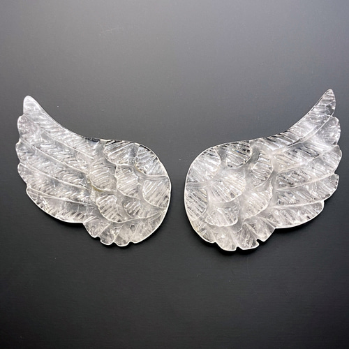 幸運の天使の羽（天然石クリスタル・水晶） #053 その他インテリア雑貨