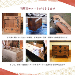 日式抽屜櫃古董櫃子實木時尚日式裝飾置物架日式現代昭和復古家具老工具老家具 第2張的照片