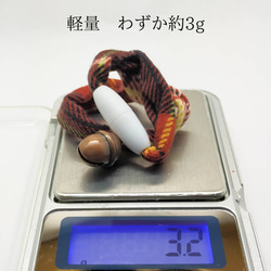 &lt;格紋 7 色&gt;橡子鈴軟繩項圈貓項圈安全扣安全輕便繩時尚 第5張的照片