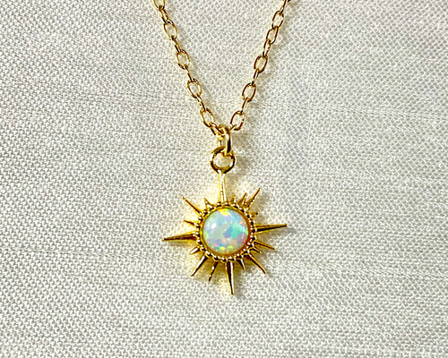 オパール星ネックレス ゴールド ネックレス・ペンダント
