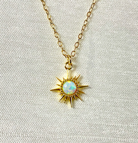 オパール星ネックレス ゴールド ネックレス・ペンダント