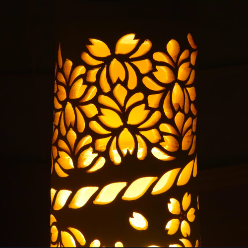 竹灯り・竹あかり・竹灯籠・竹灯篭・竹ランプ ～～ 癒しの灯り☆華盛り  