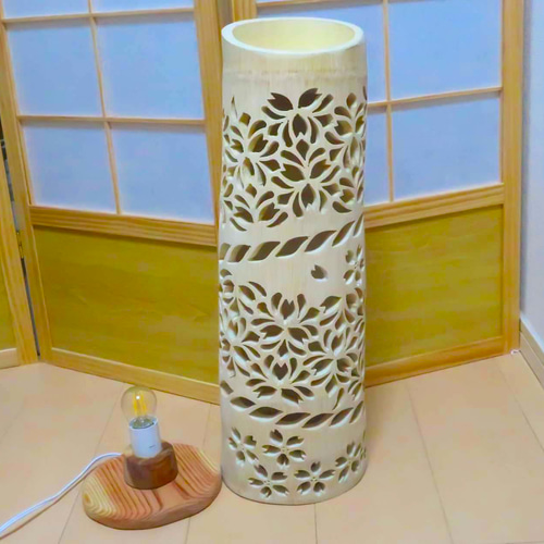 竹灯り・竹あかり・竹灯籠・竹灯篭・竹ランプ ～～ 癒しの灯り☆華盛り  