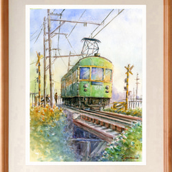 Amazon.co.jp: 真名瀬 原画 水彩画 B5 湘南 葉山 湘南アート