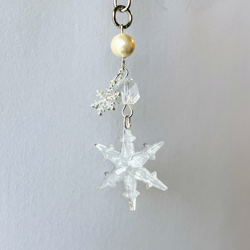 雪の結晶キーホルダー / レジン / 雪 その他アクセサリー 華昇 雪の結晶キーホルダー / レジン / 雪 その他アクセサリー 華昇