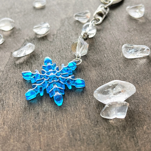 ☆雪の結晶☆冬のマーメイド～蝶々～　他レジンキーホルダー計8点 レジン作品 冬の蝶 キーホルダー - BEAT handmade accessory