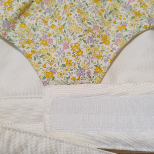 お人形用抱っこ紐 おんぶ紐 ドールキャリア 黄色 小花柄