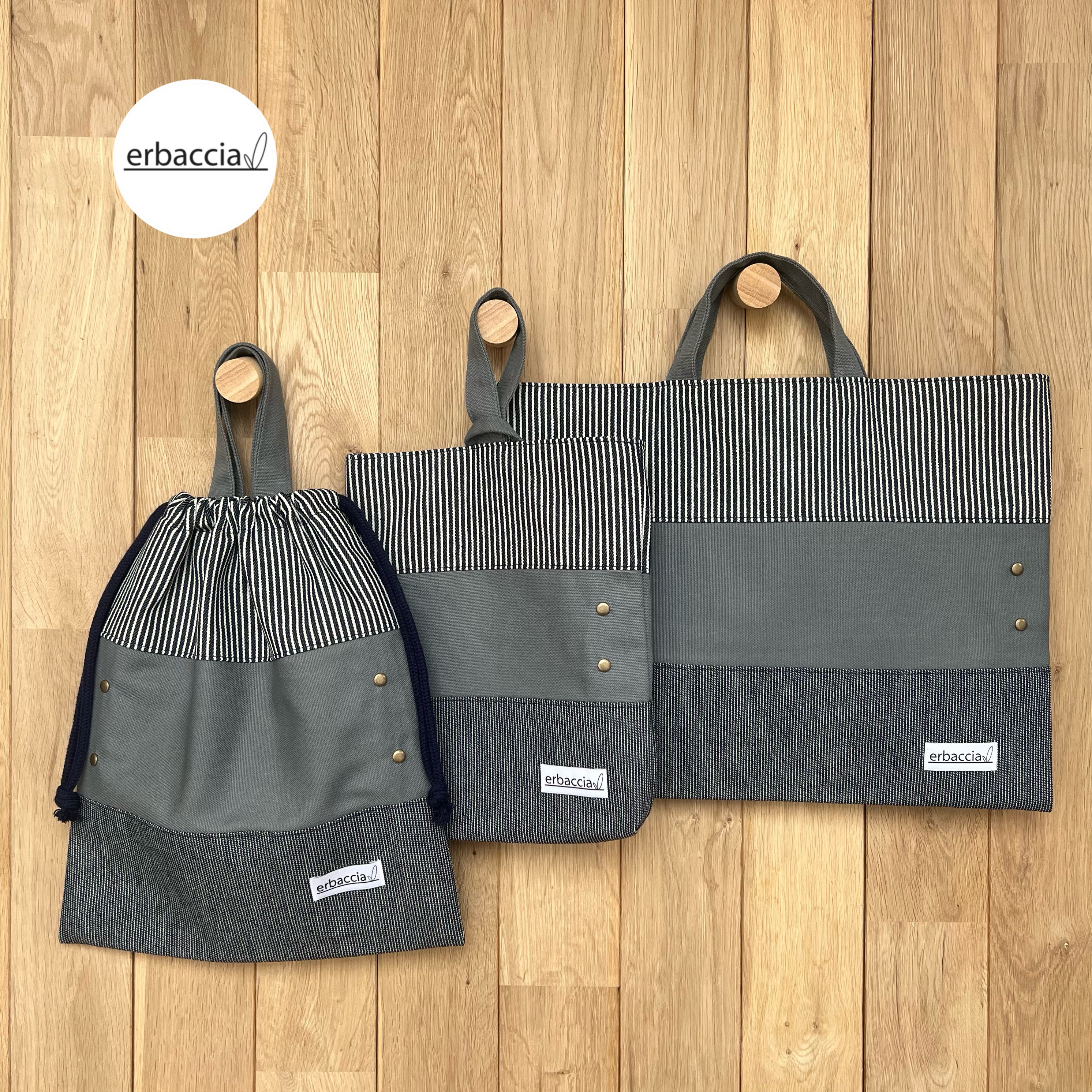 ★入園前入学セット★ヒッコリー★グレー★