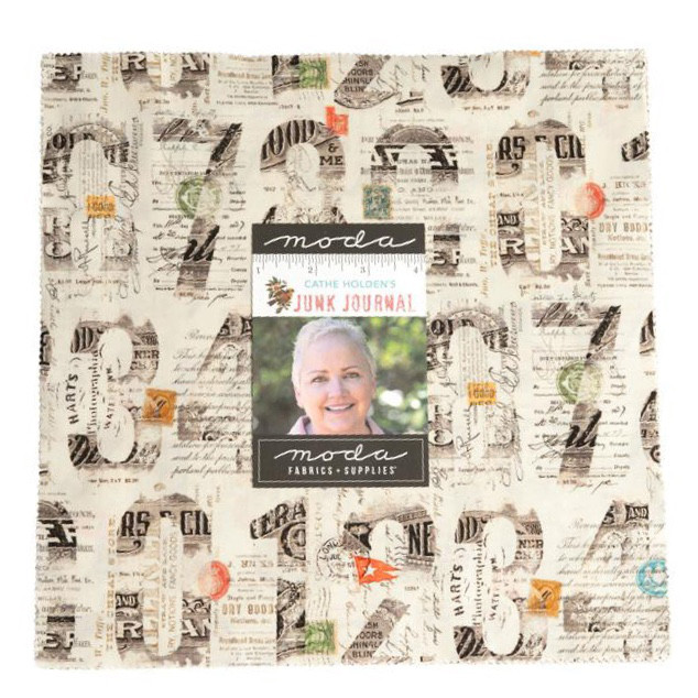 「Junk Journal」レイヤーケーキ moda 生地 カットクロス  Cathe Holden