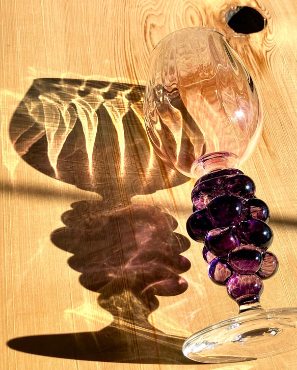 収穫 ワイングラス（アメジスト） 3枚目の画像