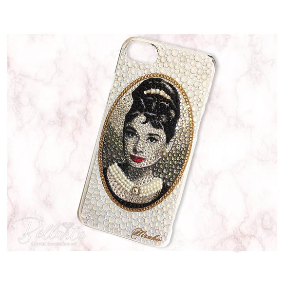 オードリーヘップバーン×スワロフスキークリスタル×スマホケース ご了承ください