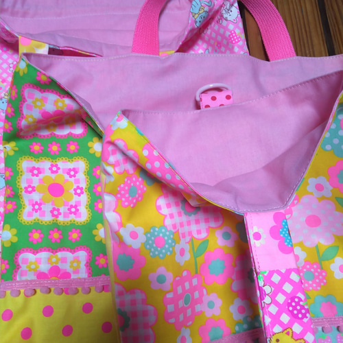 セ24 入園入学準備ピンクス pinks手提げ レッスンバック上履き