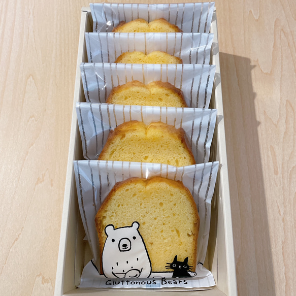 バニラケーキ5個入　☆焼き菓子ギフト　贈り物☆ 2枚目の画像