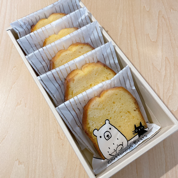バニラケーキ5個入　☆焼き菓子ギフト　贈り物☆ 6枚目の画像