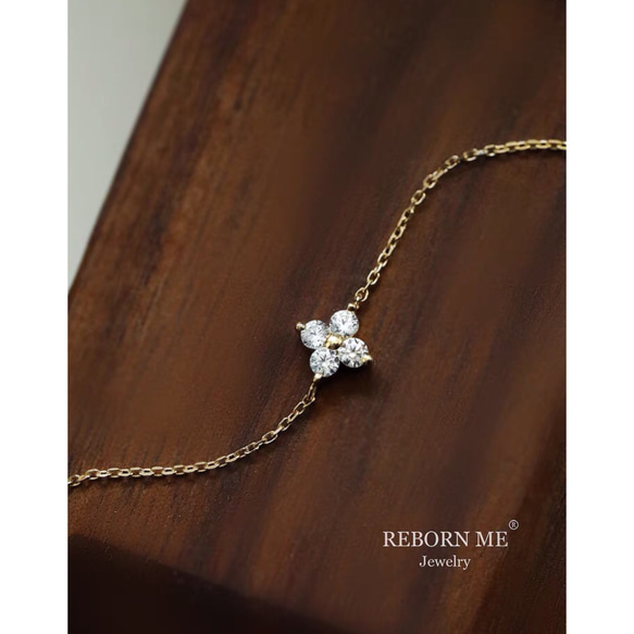 四つ葉のクローバー K9 ゴールド スーパーミニ キラキラ シンプル