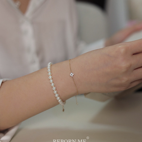 四つ葉のクローバー K9 ゴールド スーパーミニ キラキラ シンプル