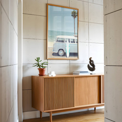 アートポスター サーフィン ワーゲンバス レトロ カリフォルニア ビーチ ヤシの木 夏 海 西海岸風 4601 12枚目の画像