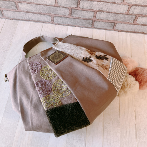 受注製作>=NEW=秋冬＊ハンドメイド＊ *ショルダーグラニーバッグ