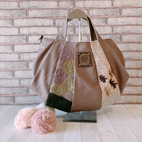受注製作>=NEW=秋冬＊ハンドメイド＊ *ショルダーグラニーバッグ