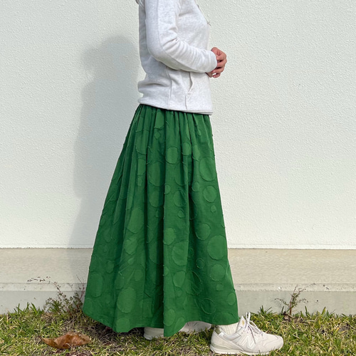 サロ SARO カッタCATTA リメイクスカート オリーブグリーン サロ SARO カッタCATTA リメイクスカート オリーブグリーン サロ SARO