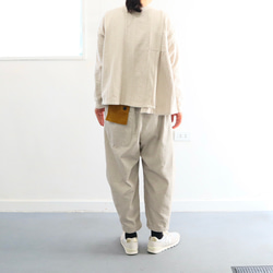 cotton corduroy flag flap pants (fog) 1枚目の画像