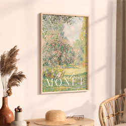 クロード・モネ "Landscape: The Parc Monceau"　アートポスター　インテリアアート　有名絵画 9枚目の画像