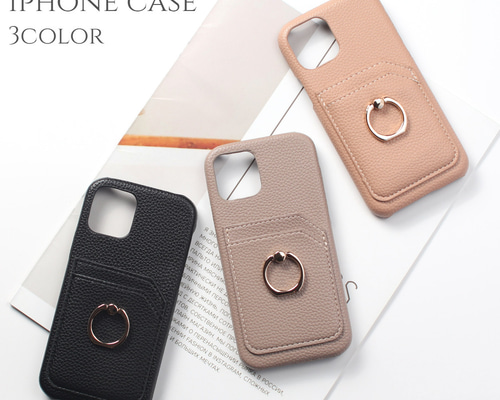 DEMIIU ピンクレザー iPhone15ケース カードポケット付き DEMIIU ピンクレザー iPhone15ケース カードポケット付き