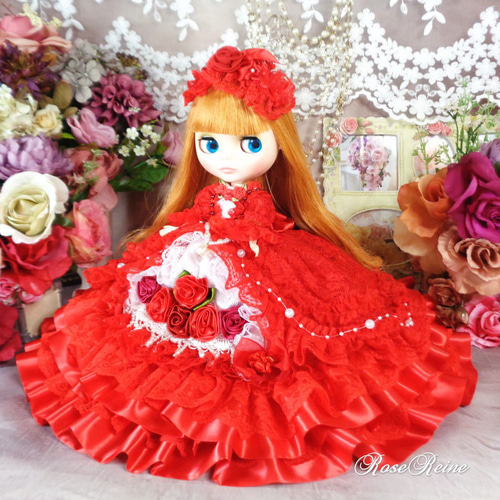 ベルサイユの薔薇 フェアリーコーラルの豪華オーバーフリルドール