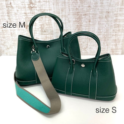ハンドメイド　本革　トートバック　クリーマー　ダークグリーン　★新品／未使用品★ 緑（グリーン） トートバッグ の人気通販｜Creema(クリーマ