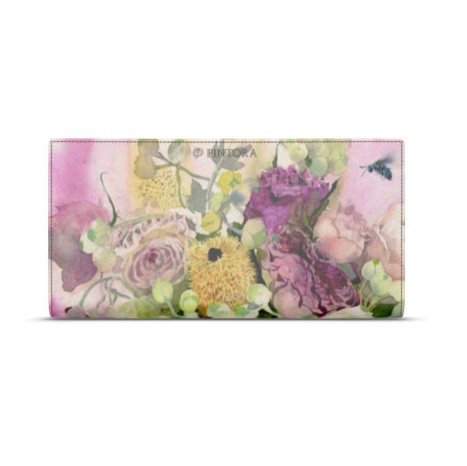 【受注生産】コインポケット付き長財布　「マロンフォレスト」 24,000円