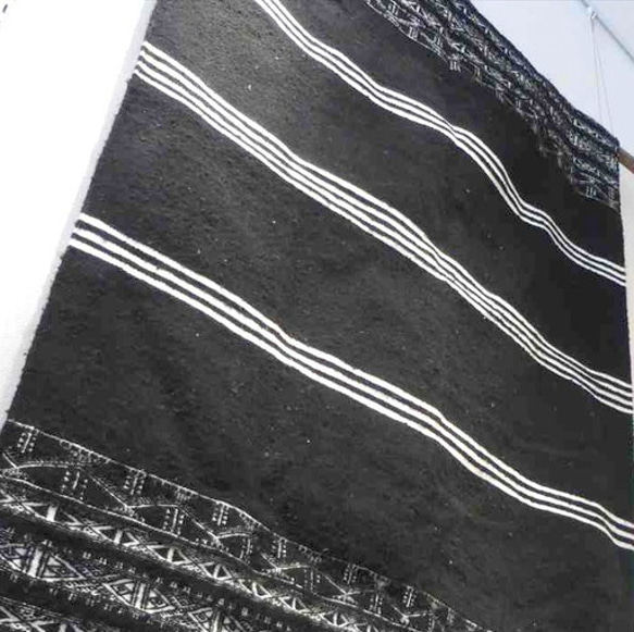 大型サイズキリム　落ち着いた色の中でホワイトでシェニニらしい細やかな文様が織り込まれたキリム　シェニニ01 7枚目の画像