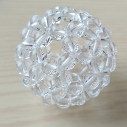 フラーレン　天然水晶AAA　4㎜玉　直径約3.2cm 1枚目の画像