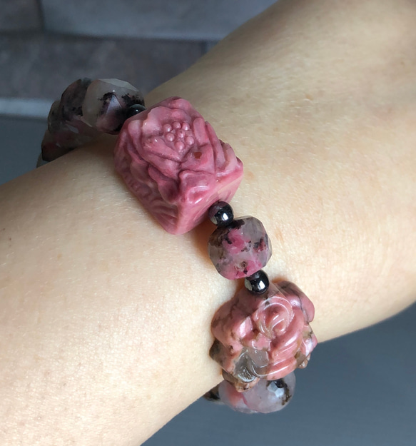 ローズクォーツ 鳳凰/牡丹