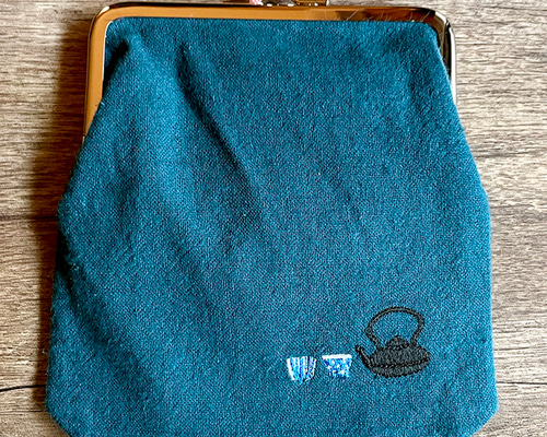 専用です！　がま口　2点 がま口12.5cm_鉄器_ブルー がま口 itoto 通販 15247110｜Creema