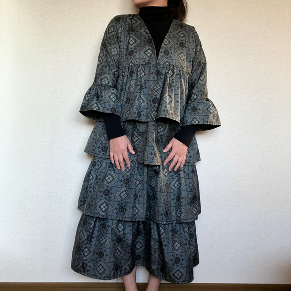 ◾︎キモノ→セットアップ◼︎村山大島紬◾︎ セットアップ SUGIRIE 