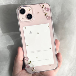 ドットチューリップのiPhoneケース(pink) 1枚目の画像