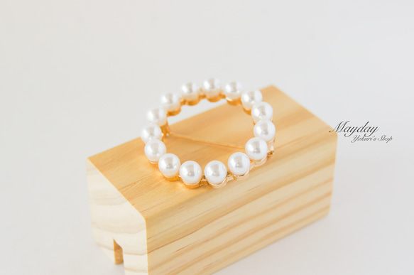 [翌日発送]『上品なパールサークルのブローチ』卒園式　入学式　結婚式　セレモニー　フォーマル 9枚目の画像
