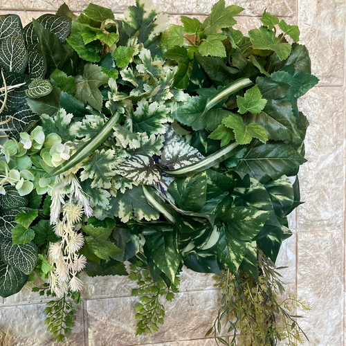光触媒人工観葉植物ウォールグリーン フェイクフラワーハンドメイド7020