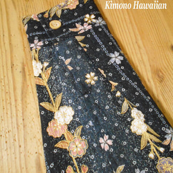着物アロハシャツ Kimono Hawaiian Shirt AL-702/L 12枚目の画像