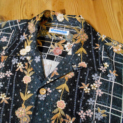 着物アロハシャツ Kimono Hawaiian Shirt AL-702/L 3枚目の画像