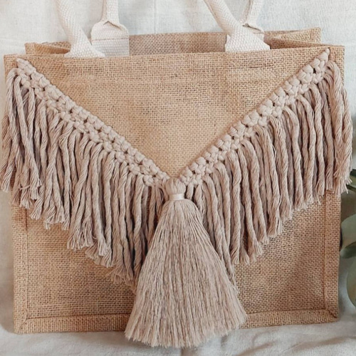 マクラメジュートバッグ サイズM その他バッグ Sae.macrame 通販