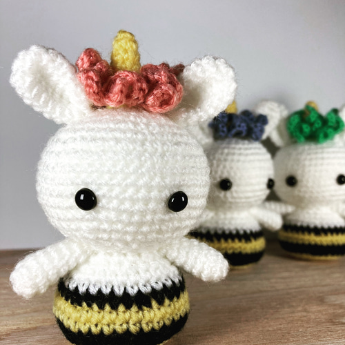 ツノが生えた‼︎‼︎うさぎ鬼【節分】 あみぐるみ m craft & green 通販