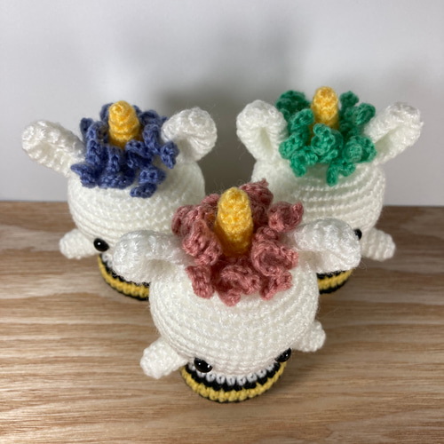 ツノが生えた‼︎‼︎うさぎ鬼【節分】 あみぐるみ m craft & green 通販